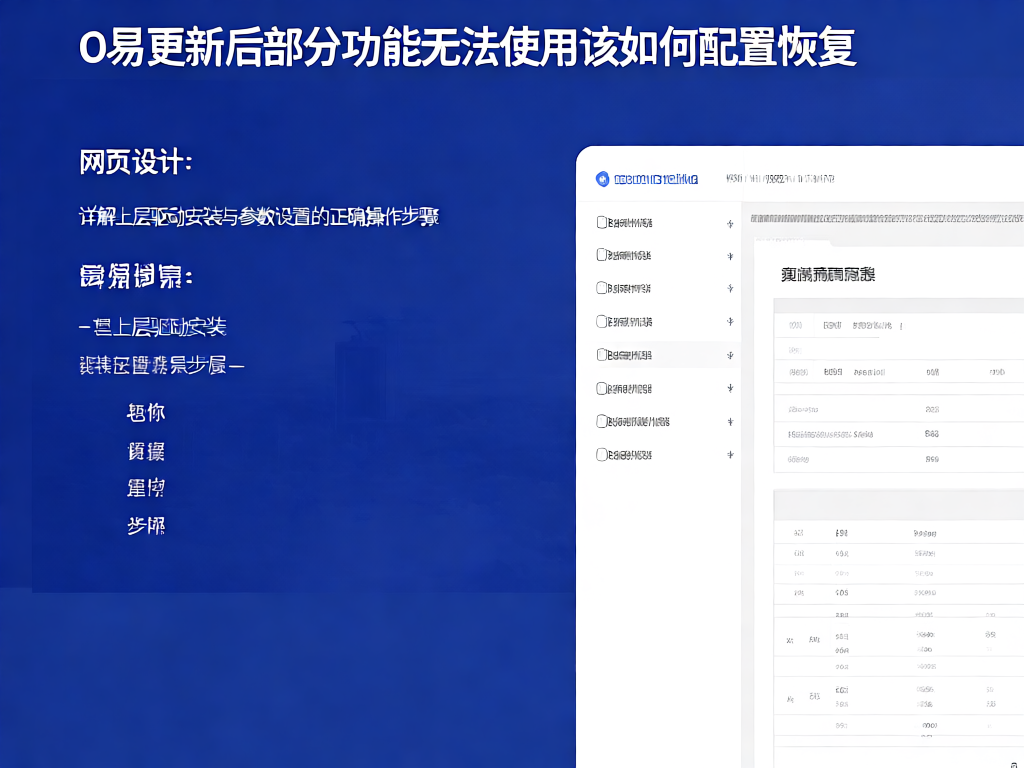 O易参数配置界面